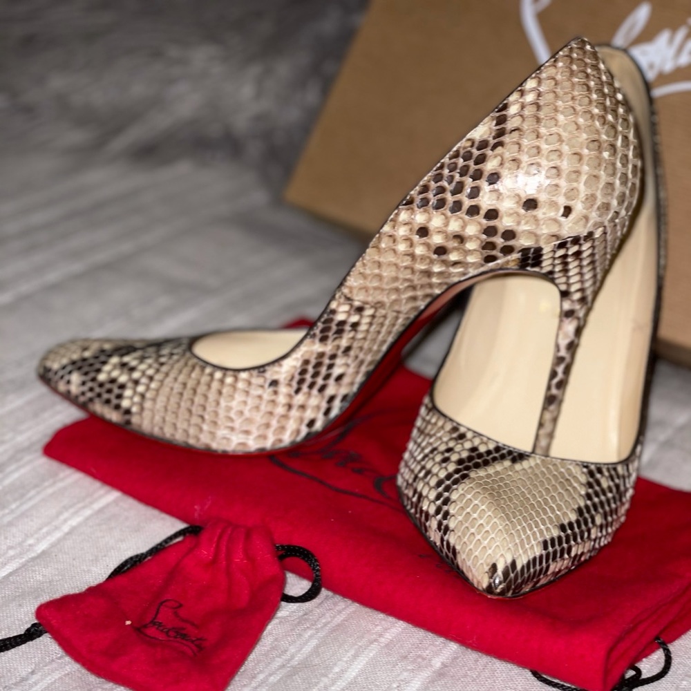 Christian Louboutin Python Pumps100 Mm - image 2